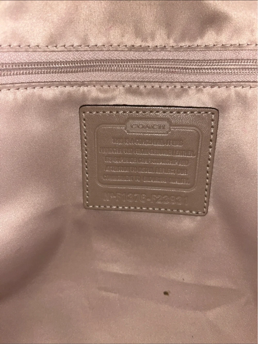 Coach soft taupe